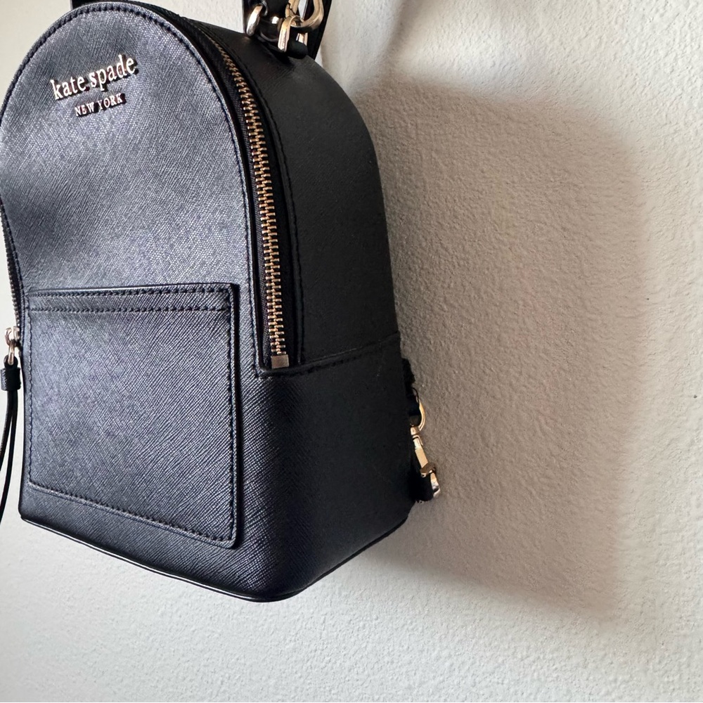 Kate Spade Cameron Mini Convertible Black Backpack - Picture 8 of 12